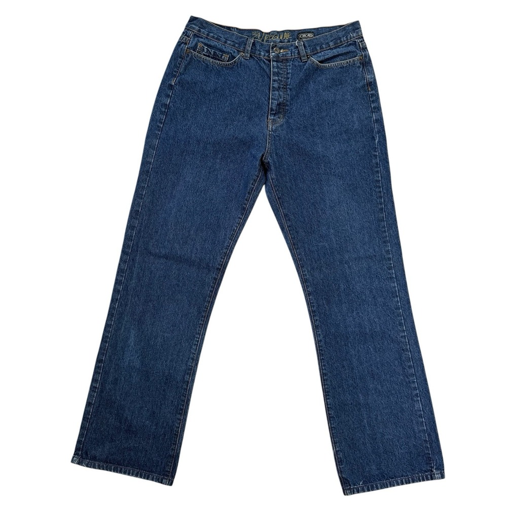 VTG C1RCA Circa 33x31* Regular Button Fly Straight Leg Men's Blue Jeans Muska‎
